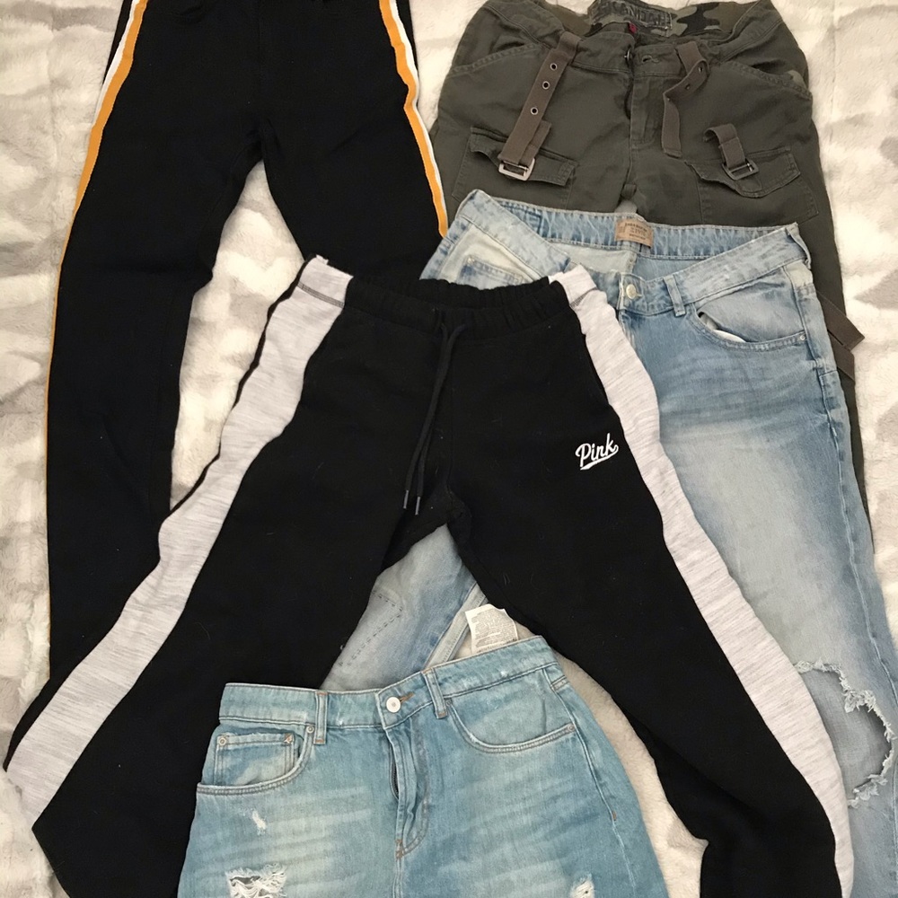 Bundle! 5 items Jeans, Sweatpants, Capri & Skirt